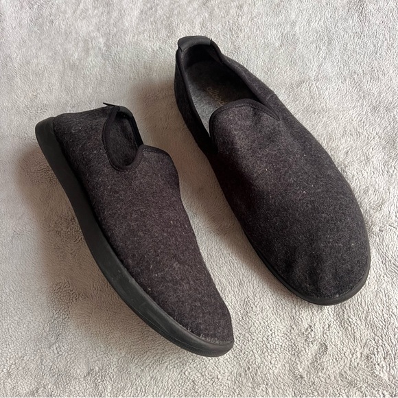 Allbirds Men's Merino Wool Lounger Slip-On Minimalist Comfort Sneaker Gray Black - Picture 1 of 16